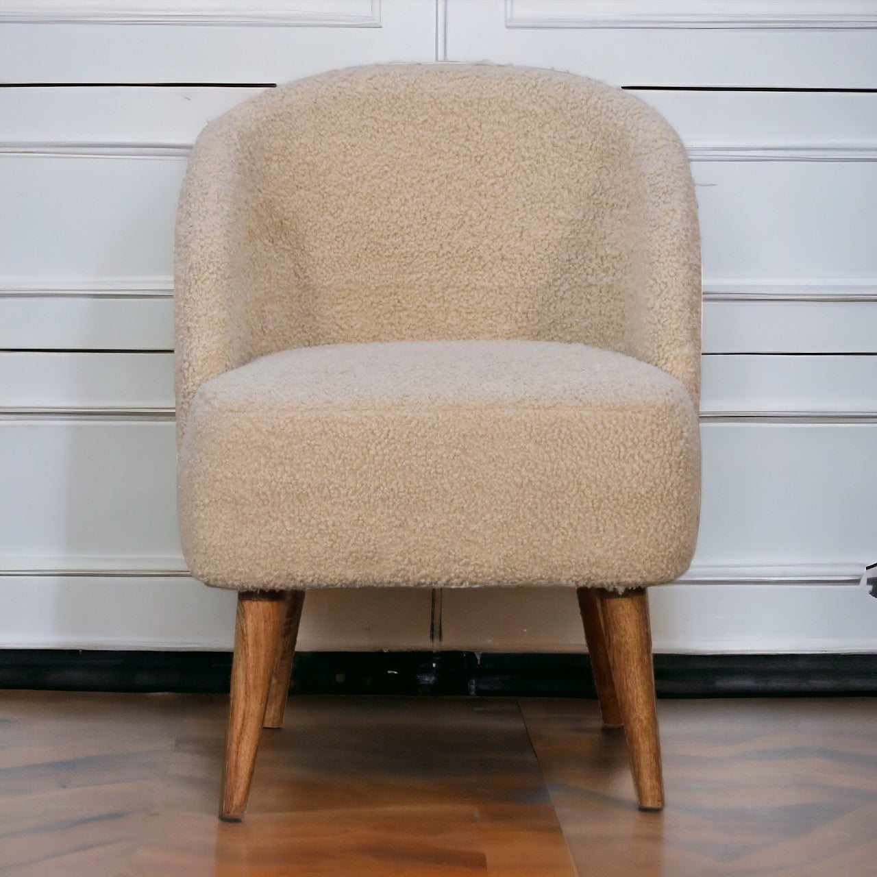 Cream Boucle Tub Chair