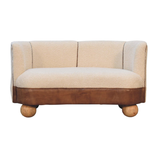 Boucle Cream Buffalo Small Sofa