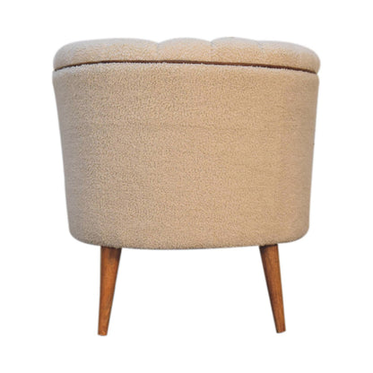 Boucle Cream Buffalo Armchair